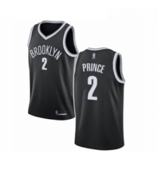 Youth Brooklyn Nets 2 Taurean Prince Authentic Black Basketball Jersey Icon Edition 