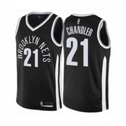 Youth Brooklyn Nets 21 Wilson Chandler Swingman Black Basketball Jersey City Edition 