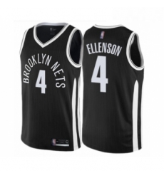 Youth Brooklyn Nets 4 Henry Ellenson Swingman Black Basketball Jersey City Edition 