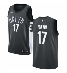 Youth Nike Brooklyn Nets 17 Ed Davis Swingman Gray NBA Jersey Statement Edition 