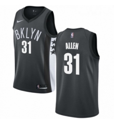 Youth Nike Brooklyn Nets 31 Jarrett Allen Authentic Gray NBA Jersey Statement Edition 