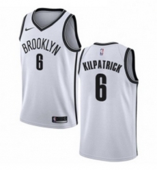 Youth Nike Brooklyn Nets 6 Sean Kilpatrick Authentic White NBA Jersey Association Edition