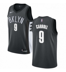 Youth Nike Brooklyn Nets 9 DeMarre Carroll Authentic Gray NBA Jersey Statement Edition 