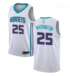 Hornets #25 PJ Washington White Basketball Jordan Swingman Association Edition Jersey