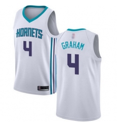 Hornets  4 Devonte Graham White Basketball Jordan Swingman Association Edition Jersey