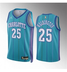 Men Charlotte Hornets 25 P J  Washington Teal 2023 24 Classic Edition Stitched Basketball Jersey