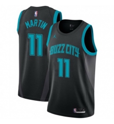 Men Nike Charlotte Hornets 11 Cody Martin Black NBA Jordan Swingman City Edition 2018 19 Jersey