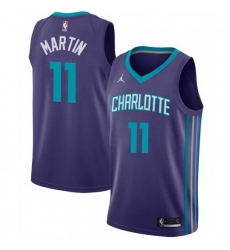 Men Nike Charlotte Hornets 11 Cody Martin Purple NBA Jordan Swingman Statement Edition Jersey