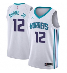 Nike Charlotte Hornets 12 Kelly Oubre Jr  White NBA Jordan Swingman Association Edition Jersey