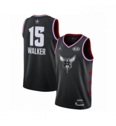 Womens Jordan Charlotte Hornets 15 Kemba Walker Swingman Black 2019 All Star Game Basketball Jersey
