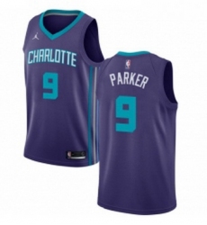 Womens Nike Jordan Charlotte Hornets 9 Tony Parker Swingman Purple NBA Jersey Statement Edition 