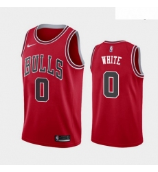 2019 NBA Draft Chicago Bulls #0 Coby White Red Jersey
