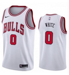 2019 NBA Draft Chicago Bulls #0 Coby White White color Jersey