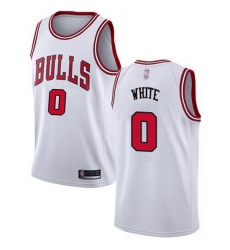 Bulls  0 Coby White White Basketball Swingman Association Edition Jersey