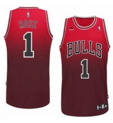 Bulls 1 Derrick Rose Red Resonate Fashion Swingman Stitched NBA Jersey