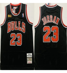 Bulls 23 Michael Jordan Black 1997 98 Hardwood Classics NBA Finals Jersey