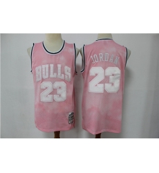 Bulls 23 Michael Jordan Pink 1997 98 Hardwood Classics Jersey