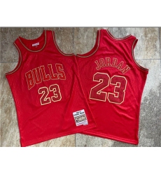 Bulls 23 Michael Jordan Red 1996 97 Hardwood Classics Jersey