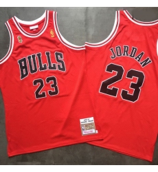 Bulls 23 Michael Jordan Red 1996 97 Hardwood Classics Mesh Jersey