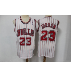 Bulls 23 Michael Jordan White Hardwood Classics Jersey