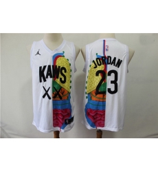 KAWS X Jordan 23 Michael Jordan White NBA Jersey
