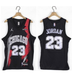 Men Bulls 23 Michael Jordan Black Jordan Brand Swingman Jersey