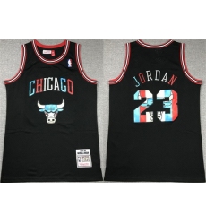 Men Chicago Bulls 23 Michael Jordan Black 1997 98 Stitched Basketball Jersey