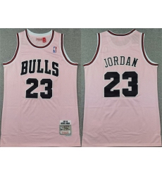 Men Chicago Bulls 23 Michael Jordan Pink 1997 98 Stitched Basketball Jersey