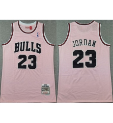 Men Chicago Bulls 23 Michael Jordan Pink 1997 98 Stitched Basketball Jersey