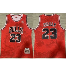 Men Chicago Bulls 23 Michael Jordan Red 1997 98 Throwback Stitched Basketball Jersey