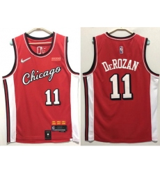 Men Nike Chicago Bulls DeMar DeRozan #11 75th Anniversary NBA Stitched Jersey