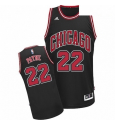 Mens Adidas Chicago Bulls 22 Cameron Payne Swingman Black Alternate NBA Jersey