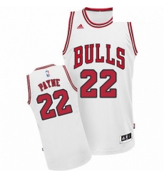 Mens Adidas Chicago Bulls 22 Cameron Payne Swingman White Home NBA Jersey