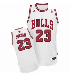 Mens Adidas Chicago Bulls 23 Michael Jordan Swingman White Home NBA Jersey