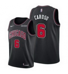 Men's Chicago Bulls #6 Alex Caruso Black Edition Swingman Stitched Basketball Jersey