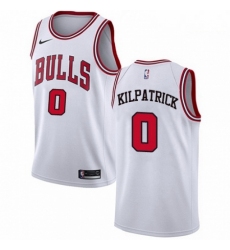 Mens Nike Chicago Bulls 0 Sean Kilpatrick Authentic White NBA Jersey Association Edition 