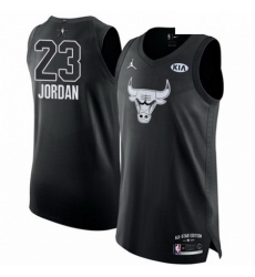 Mens Nike Chicago Bulls 23 Michael Jordan Authentic Black 2018 All Star Game