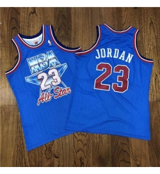 NBA 23 Michael Jordan 1993 All Star Blue Hardwood Classics Jersey