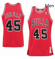 mitchell and ness Chicago Bulls 45 Michael Jordan Red Choose Swingman NBA Jersey