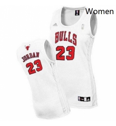 Womens Adidas Chicago Bulls 23 Michael Jordan Swingman White Home NBA Jersey
