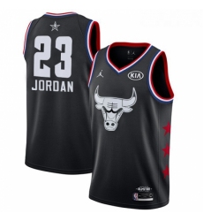 Youth Nike Chicago Bulls 23 Michael Jordan Black Basketball Jordan Swingman 2019 All Star Game Jersey