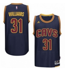 Mens Cleveland Cavaliers 31 Deron Williams adidas Navy Player Swingman CavFanatic Jersey 