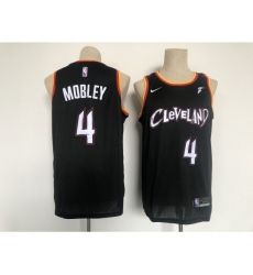 Men's Cleveland Cavaliers #4 Evan Mobley Nike Black 2021 City Player Jersey