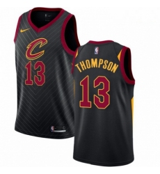 Mens Nike Cleveland Cavaliers 13 Tristan Thompson Authentic Black Alternate NBA Jersey Statement Edition