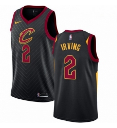 Mens Nike Cleveland Cavaliers 2 Kyrie Irving Authentic Black Alternate NBA Jersey Statement Edition