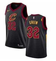 Mens Nike Cleveland Cavaliers 32 Jeff Green Swingman Black Alternate NBA Jersey Statement Edition 