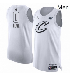 Mens Nike Jordan Cleveland Cavaliers 0 Kevin Love Authentic White 2018 All Star Game NBA Jersey