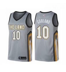 Womens Cleveland Cavaliers 10 Darius Garland Swingman Gray Basketball Jersey City Edition 