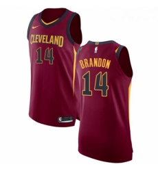 Womens Nike Cleveland Cavaliers 14 Terrell Brandon Authentic Maroon Road NBA Jersey Icon Edition 