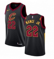 Womens Nike Cleveland Cavaliers 22 Larry Nance Jr Authentic Black NBA Jersey Statement Edition 